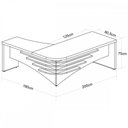 Ver imagem 5 de Escritório Completo 2 Portas Charuto/Preto - Artany Móveis
