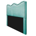 Ver imagem 5 de Cabeceira Casal Bari P02 140 cm para cama Box Suede Azul Tiffany - Amarena Móveis