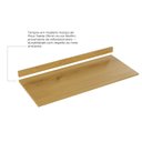 Ver imagem 4 de Tampo e Roda Tampo para Balcão 120cm 2 Portas 4 Gavetas de Madeira Maciça Joy Marrom