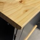 Ver imagem 5 de Tampo e Roda Tampo para Balcão 120cm 2 Portas 4 Gavetas de Madeira Maciça Joy Marrom