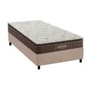 Ver imagem 1 de Cama Box Solteiro: Colchão Ortopédico Probel Guarda Costas Extra Firme + Base CRC Suede Clean(