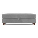 Ver imagem 2 de Recamier Calçadeira Bali 120cm Suede Cinza - Inova Decorações