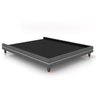 Cama King Base Box 195cm Many P02 Linho Cinza - Mpozenato - 1