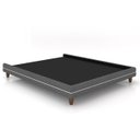 Ver imagem 1 de Cama King Base Box 195cm Many P02 Linho Cinza - Mpozenato
