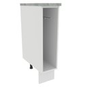 Ver imagem 1 de Balcão Porta-Pano Madesa para Cozinhas Glamy, Agata e Stella 20 cm (Com Tampo) Branco Cor:Branco