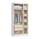 Ver imagem 5 de Guarda-Roupa Modulado 3 Portas e 2 Gavetas Infinity Branco/Line/Blush