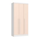 Ver imagem 2 de Guarda-Roupa Modulado 3 Portas e 2 Gavetas Infinity Branco/Line/Blush