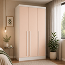 Ver imagem 1 de Guarda-Roupa Modulado 3 Portas e 2 Gavetas Infinity Branco/Line/Blush