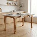 Ver imagem 2 de Mesa Sala de Jantar 1,60m com Vidro Nadine