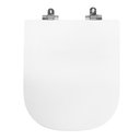 Ver imagem 1 de Assento Sanitário Poliéster Gap Roca Slow Close Cromado Branco Matte