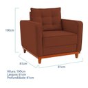 Ver imagem 4 de Kit Sofá 2 Lugares e 1 Poltrona Luxo Moderno Sala de Estar Bouclé Samuel