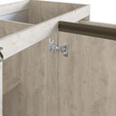 Ver imagem 3 de Balcão de Pia de Cozinha 120 Cm GRETA 2 Portas 3 Gavetas MDP 15mm CREMA - Megasul