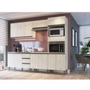 Ver imagem 5 de Balcão de Pia de Cozinha 120 Cm GRETA 2 Portas 3 Gavetas MDP 15mm CREMA - Megasul