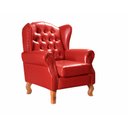Ver imagem 2 de Poltrona Imperador Chesterfield Decoração - Courissimo Vermelho