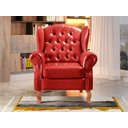 Ver imagem 4 de Poltrona Imperador Chesterfield Decoração - Courissimo Vermelho