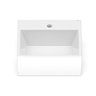 Cuba de Semiencaixe Quadrada com Mesa para Metal Q2 Branca Celite - 5