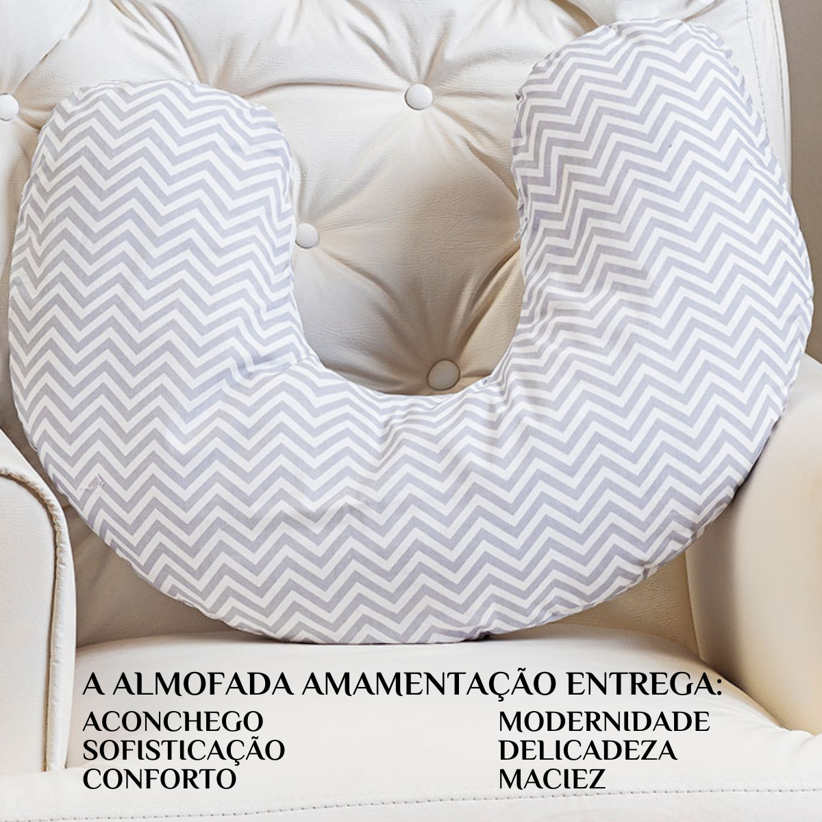 Almofada de Amamentação Safari Estampada 100% Algodão Conforto e Estilo:listrado - 2