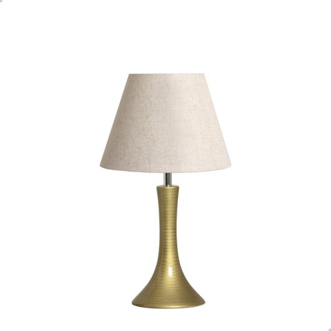 Abajur Dourado Pequeno para Decoração de Quarto Paris com Cúpula