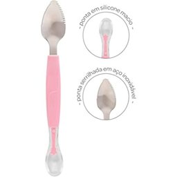 COLHER 2 EM 1 ROSA BUBA:Rosa - 2