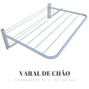 Ver mais imagens de Varal de Chão para Roupas Dobrável