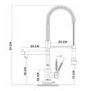 Ver imagem 7 de Torneira Monocomando Dois Jatos Misturar Agua Quente Fria Cozinha Gourmet Mesa Cuba Bancada Luxo
