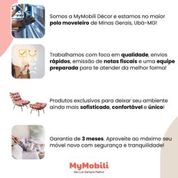 Poltrona Sala Estar Decorativa Costela de Adão com Puff Luxo:poltrona Costela Veludo Rose - 10