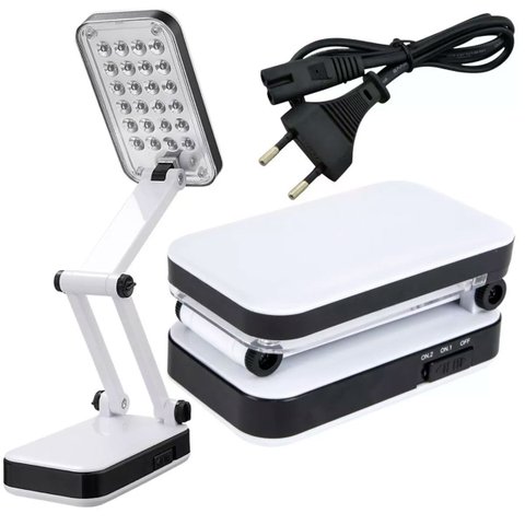 Luminária de Mesa Articulável 24 Leds Recarregável