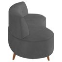 Ver imagem 6 de Sofá 2 Lugares para Sala Living 135cm Pés Palito Korah K04 Veludo Cinza Escuro - Mpozenato