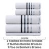Jogo de Toalhas Banhão Gigante Karsten Lumina 5 Peças - Fio Penteado - Emcompre - 2
