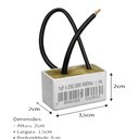 Ver imagem 2 de Capacitor 2 Fios Metalizado 1uf X 250/300/400v Quadrado Trio