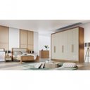 Ver imagem 1 de Guarda Roupa Casal 6 Portas 4 Gavetas Messina-cumaru-fendi Móveis Novo Horizonte