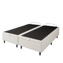 Ver imagem 1 de Cama Box Bau Branca Corino King 1,93cm Premium Blindada Super Reforçada