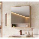 Ver imagem 2 de Armário para Banheiro com Espelho Cecilia 65 Duas Portas - Fabribam