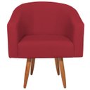 Ver imagem 6 de Kit 02 Poltronas Decorativas Sala de Estar Recepção Luiza Pés Palito Suede - Doce Sonho Móveis KIT 2