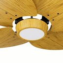 Ver imagem 2 de Ventilador de Teto Natuvent Dahlia Led 4 Pás Madeira Freijó 3000k Branco Quente, Luz Amarela 127v