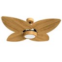 Ver imagem 4 de Ventilador de Teto Natuvent Dahlia Led 4 Pás Madeira Freijó 3000k Branco Quente, Luz Amarela 127v