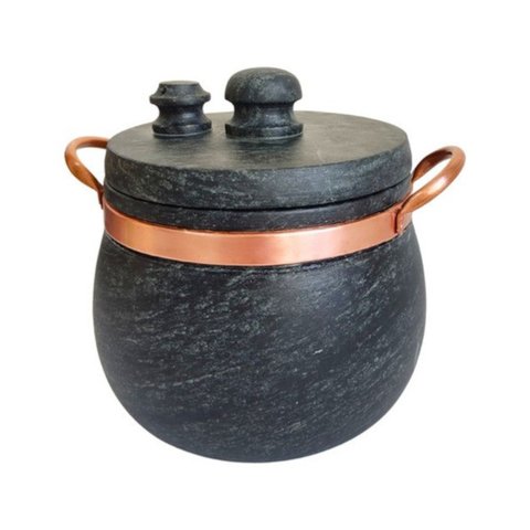 Panela de Pressão Pedra Sabão Bojuda 4,5 Litros