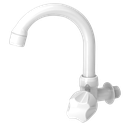 Ver imagem 1 de Torneira Multiuso Modelo de Parede Bica Baixa Especial Pp Bitola 1/2'' e 3/4'' Cor Branco Durín