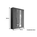 Ver mais imagens de Quarto Completo Casal Guarda Roupa 4 Ptas Buriti + Cômoda Master Jatobá S. Andirá