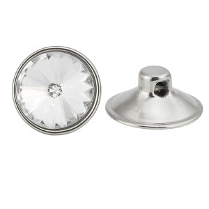 50 Botões Capitonê Strass Tipo Cristal para Estofados Sofá, Cabeceira, Poltrona