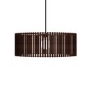 Ver imagem 1 de Luminária Pendente Vênus Modelo Ripado -:Marrom