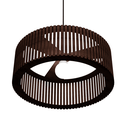 Ver imagem 2 de Luminária Pendente Vênus Modelo Ripado -:Marrom