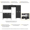 Ver imagem 3 de Cozinha Compacta Multimóveis Pequim Up FG2999 com Armário e Balcão Preta