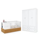 Ver imagem 1 de Berço Americano Multifuncional Formare Branco Freijó - Matic e guarda Roupa Infantil Americano 4 por