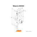 Ver imagem 2 de Fechadura Porta de Correr Stam 26.5mm Externa 940 Inox Escovado