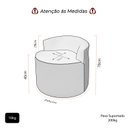 Ver imagem 6 de Kit Sofá e Poltrona Feijão Curvo 2 Lugares Forma Orgânica Suede