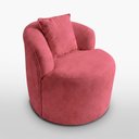 Ver imagem 4 de Kit Sofá e Poltrona Feijão Curvo 2 Lugares Forma Orgânica Suede