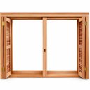 Ver imagem 5 de Janela de Madeira com Veneziana Pantográfica Eucalipto 140x100cm Premium