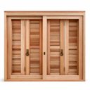 Ver imagem 4 de Janela de Madeira com Veneziana Pantográfica Eucalipto 140x100cm Premium