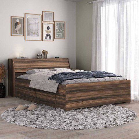 Cama Baú Queen Size com 4 gavetas Ilan 1251 San Remo